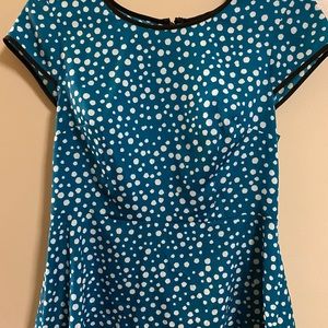 Polka Dot Peplum Blouse | size small